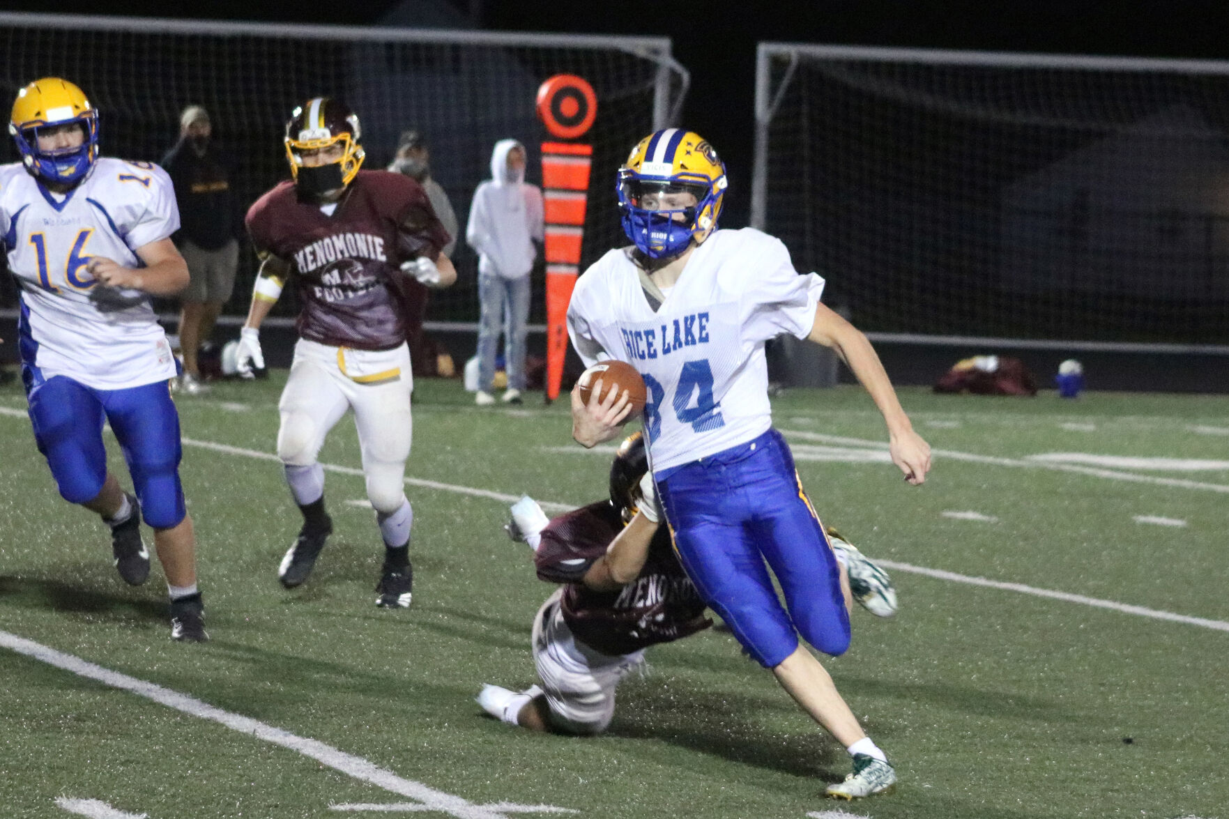 Rice Lake football scrimmage vs. Menomonie 9-18-20